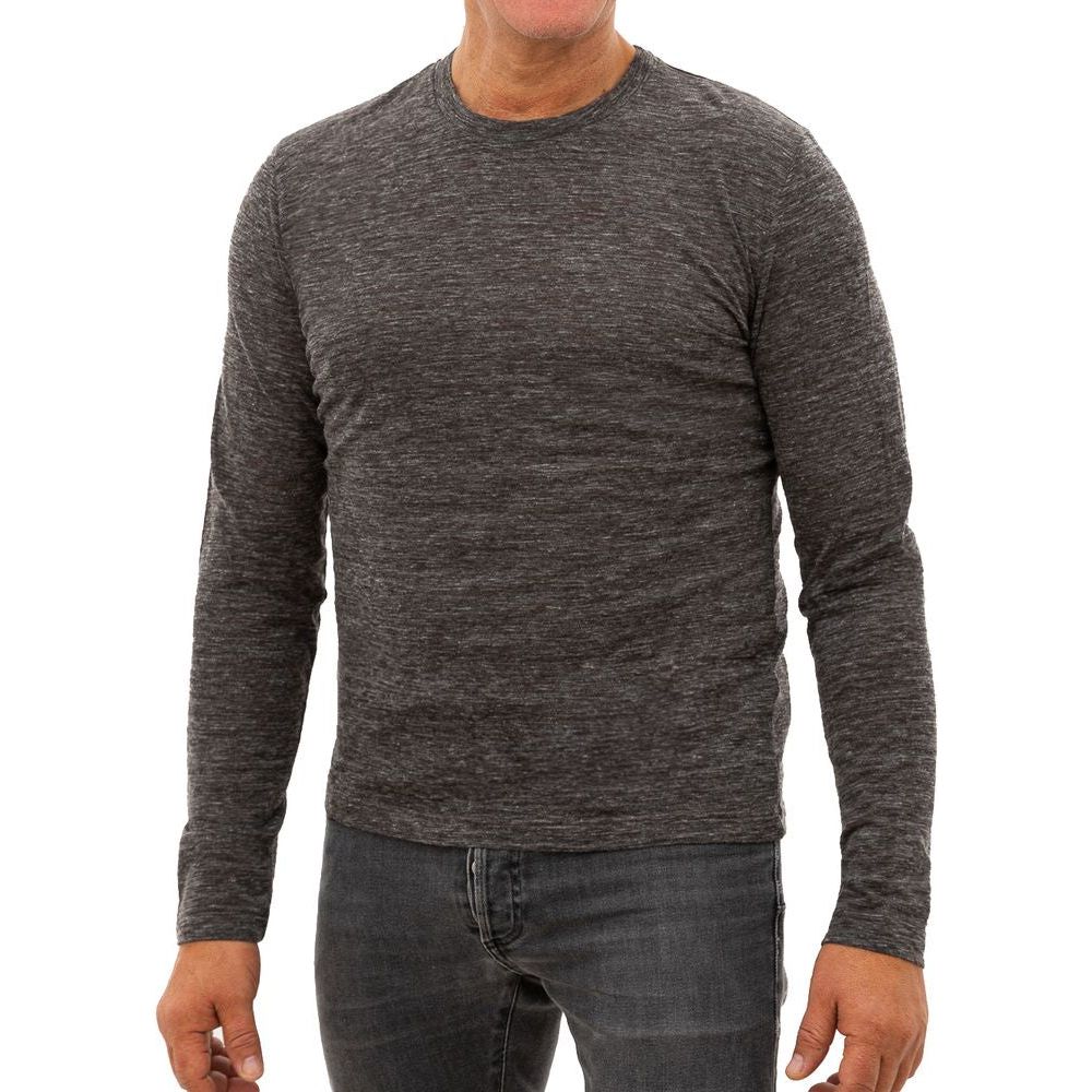 Corneliani Gray Wool T-Shirt Corneliani