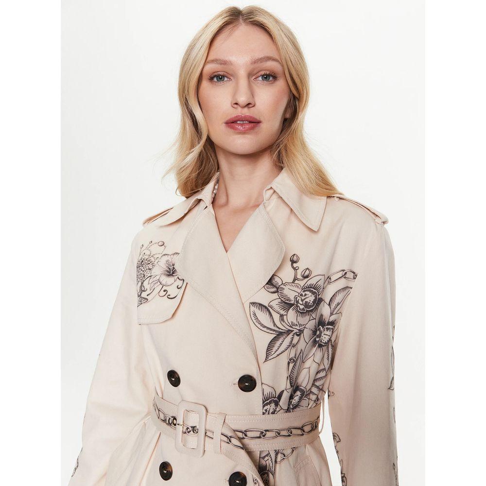 PINKO Beige Cotton Jackets & Coat PINKO