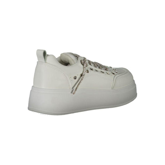 Laura Biagiotti White Polyester Sneaker Laura Biagiotti