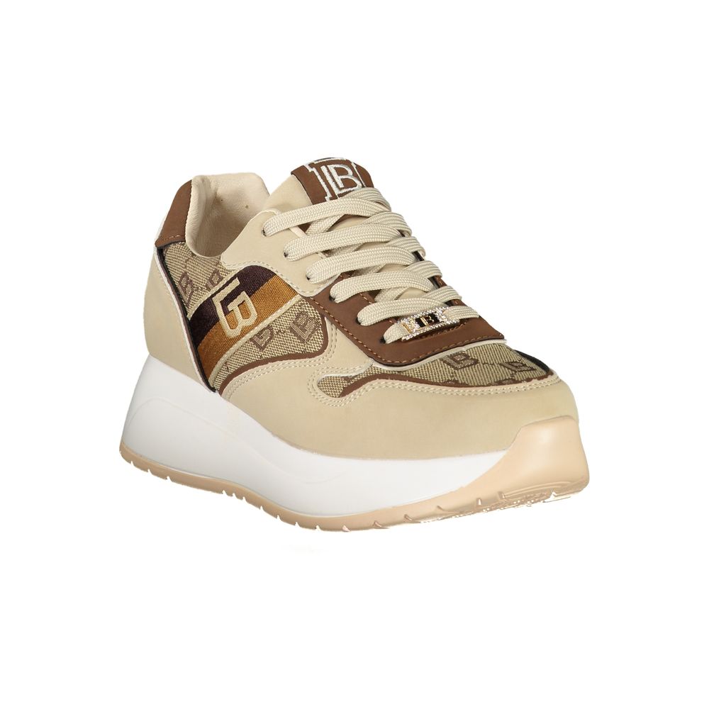 Laura Biagiotti Beige Polyester Sneaker Laura Biagiotti