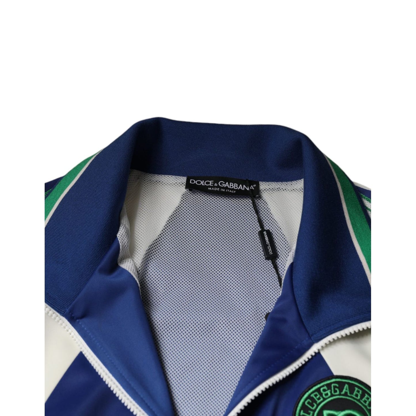 Dolce & Gabbana Multicolor Polyester Full Zip Bomber Jacket