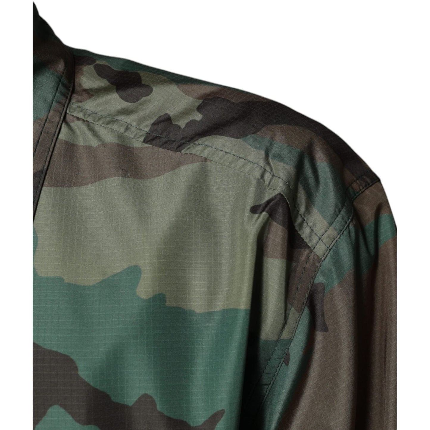 Dolce & Gabbana Multicolor Camouflage Button Down Shirt Dolce & Gabbana