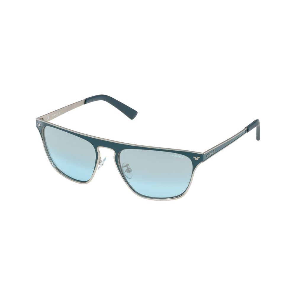 Police Gray Metal Sunglasses Police