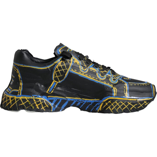 Dolce & Gabbana Multicolor Leather Daymaster Sneakers Shoes Dolce & Gabbana