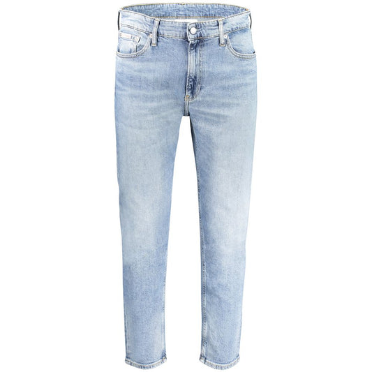 Calvin Klein Light Blue Cotton Jeans & Pant Calvin Klein