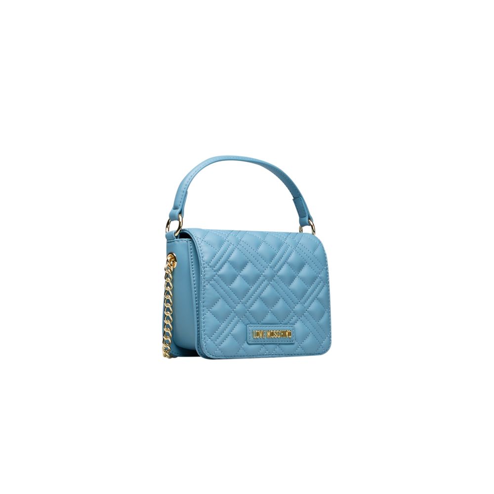 Love Moschino Light Blue Polyethylene Handbag Love Moschino