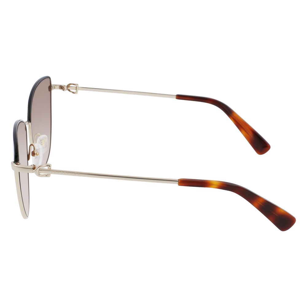 Longchamp Gold Metal Sunglasses Longchamp