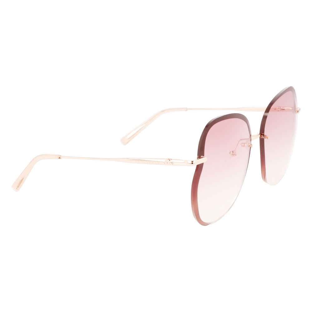 Longchamp Rose Gold Metal Sunglasses Longchamp