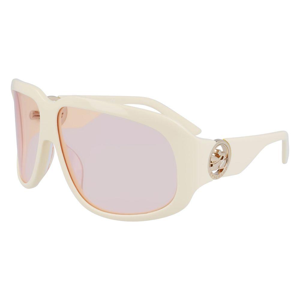 Longchamp White Acetate Sunglasses Longchamp