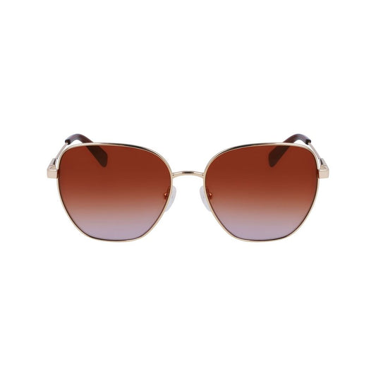 Longchamp Gold Metal Sunglasses Longchamp