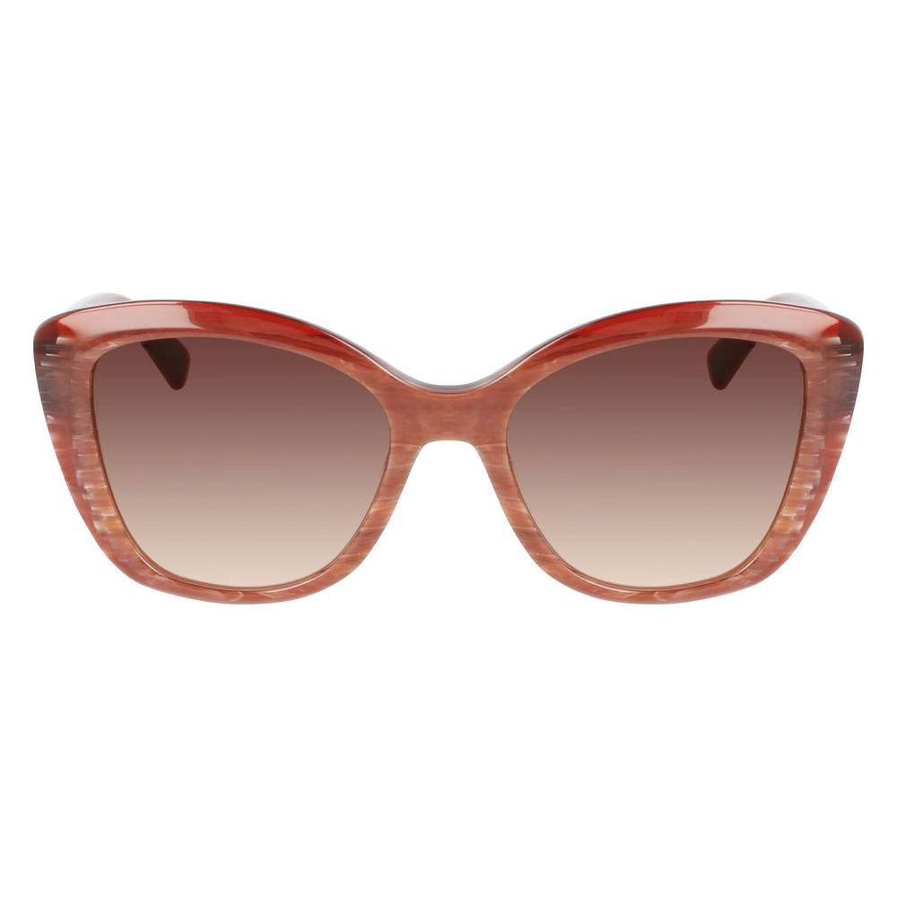 Longchamp Red Acetate Sunglasses Longchamp