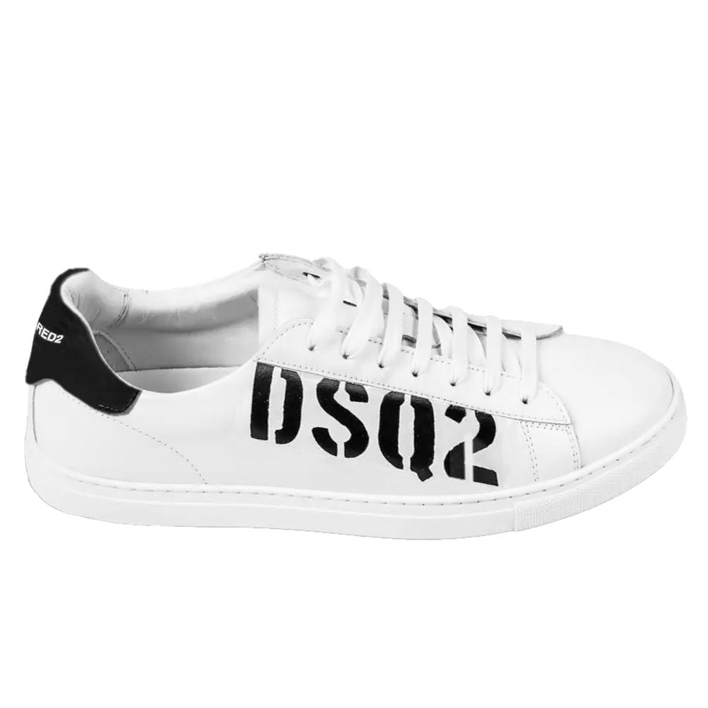 Dsquared² White Leather Di Calfskin Sneaker Dsquared²