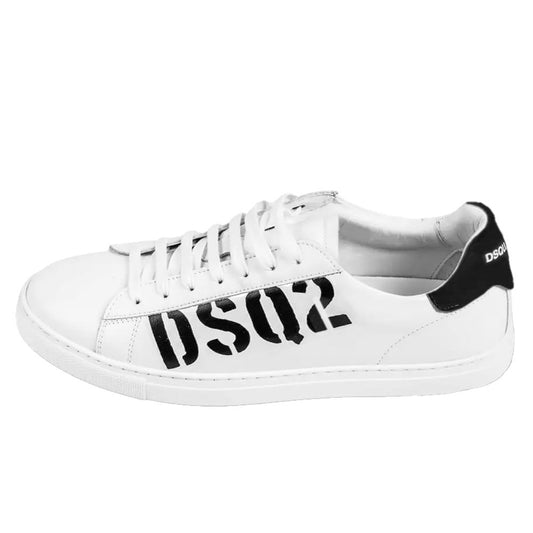 Dsquared² White Leather Di Calfskin Sneaker Dsquared²