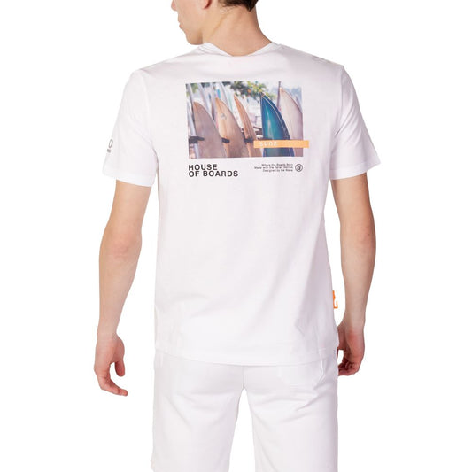 Suns White Cotton T-Shirt Suns