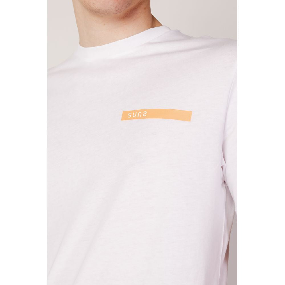 Suns White Cotton T-Shirt