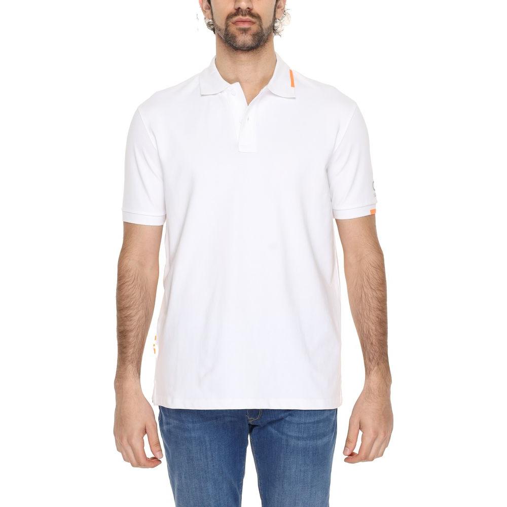 Suns White Cotton Polo Shirt