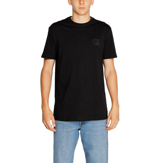 Armani Exchange Black Cotton T-Shirt Armani Exchange