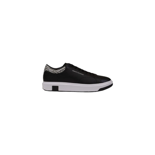 Armani Exchange Black Leather Sneaker Armani Exchange