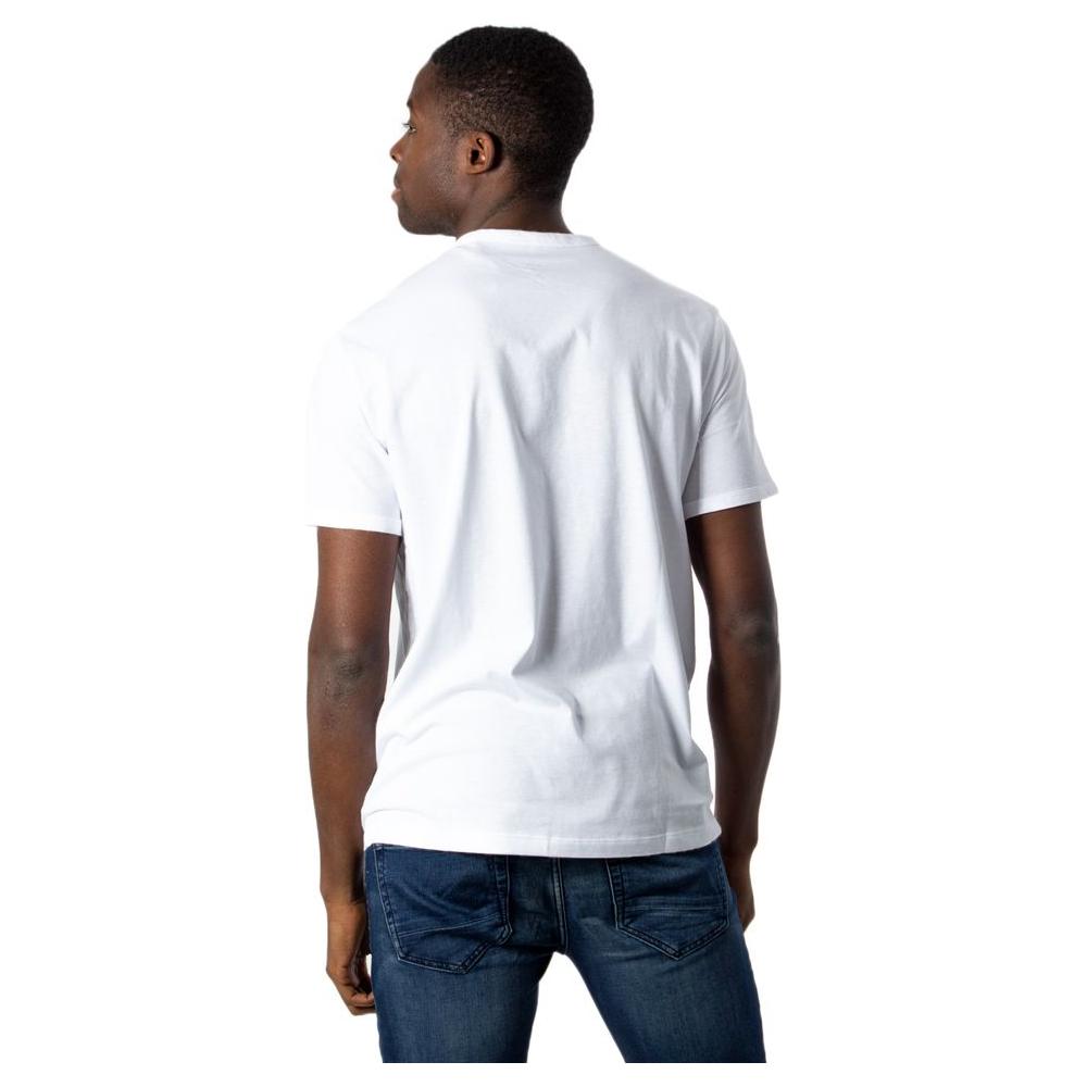 Armani Exchange White Cotton T-Shirt Armani Exchange