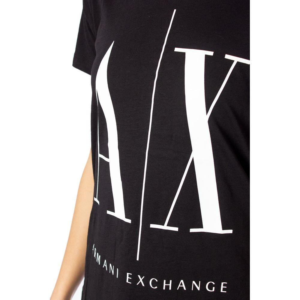 Armani Exchange Black Cotton Tops & T-Shirt Armani Exchange