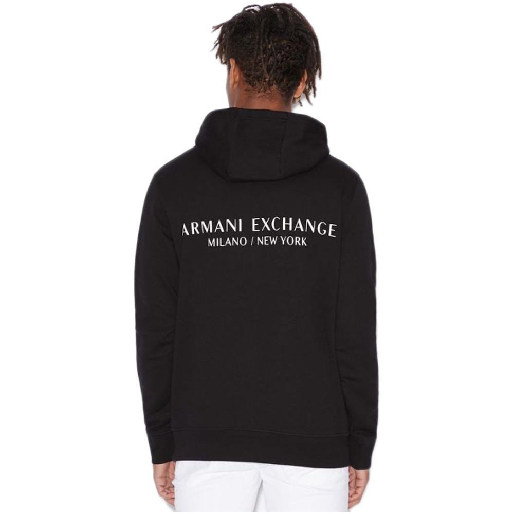 Armani Exchange Black Cotton Sweater