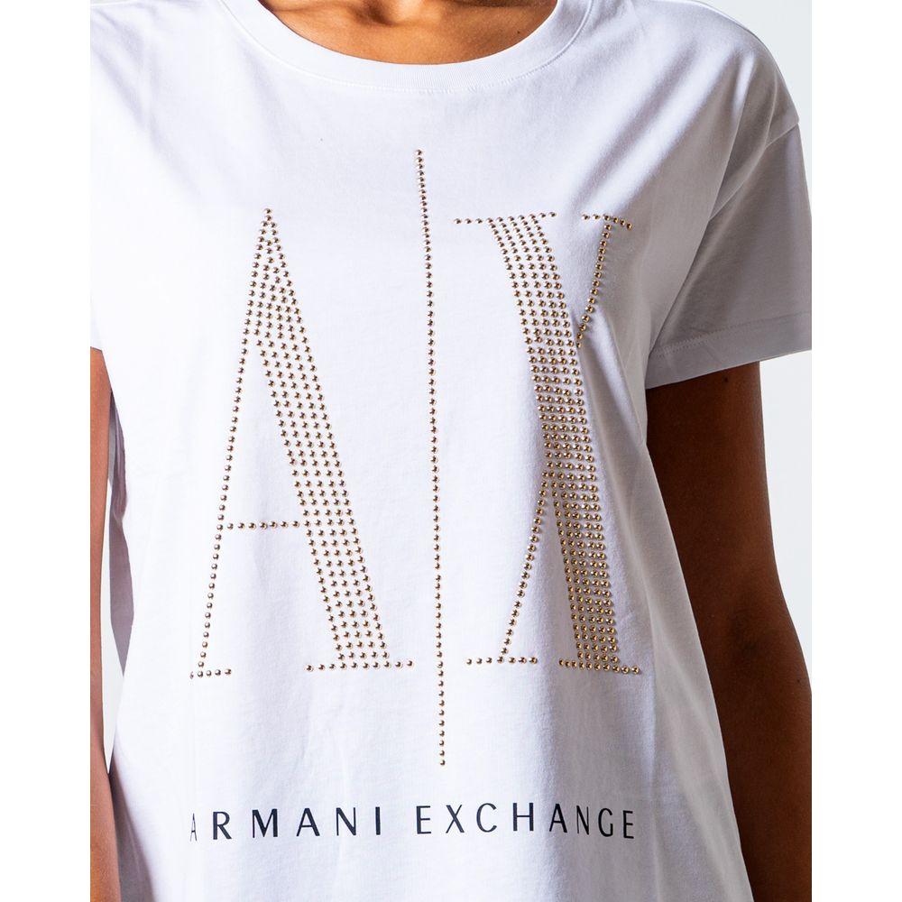 Armani Exchange White Cotton Tops & T-Shirt Armani Exchange