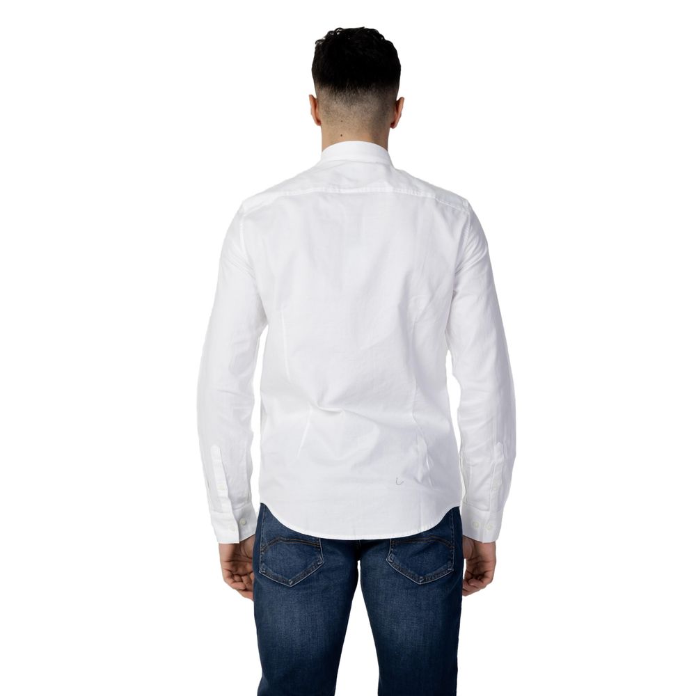 Armani Exchange White Cotton Shirt Armani Exchange