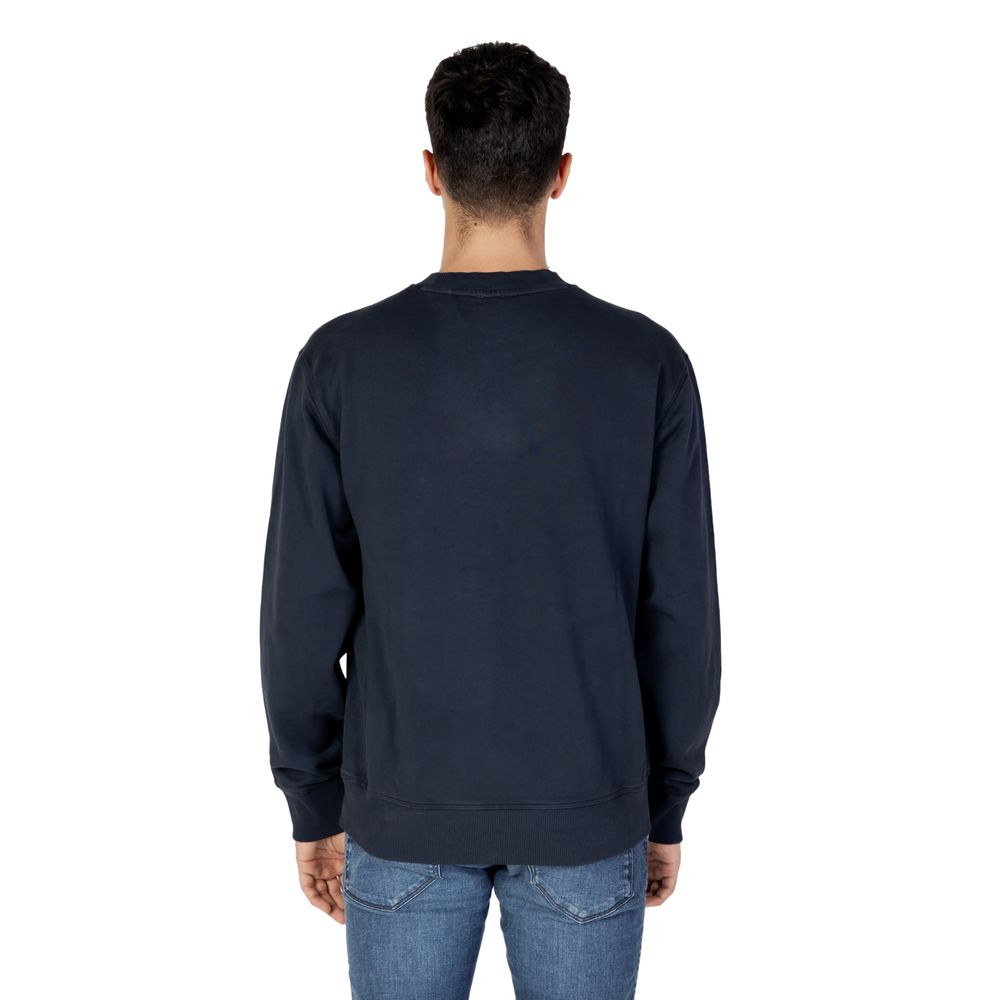 Hugo Boss Blue Cotton Sweater Hugo Boss