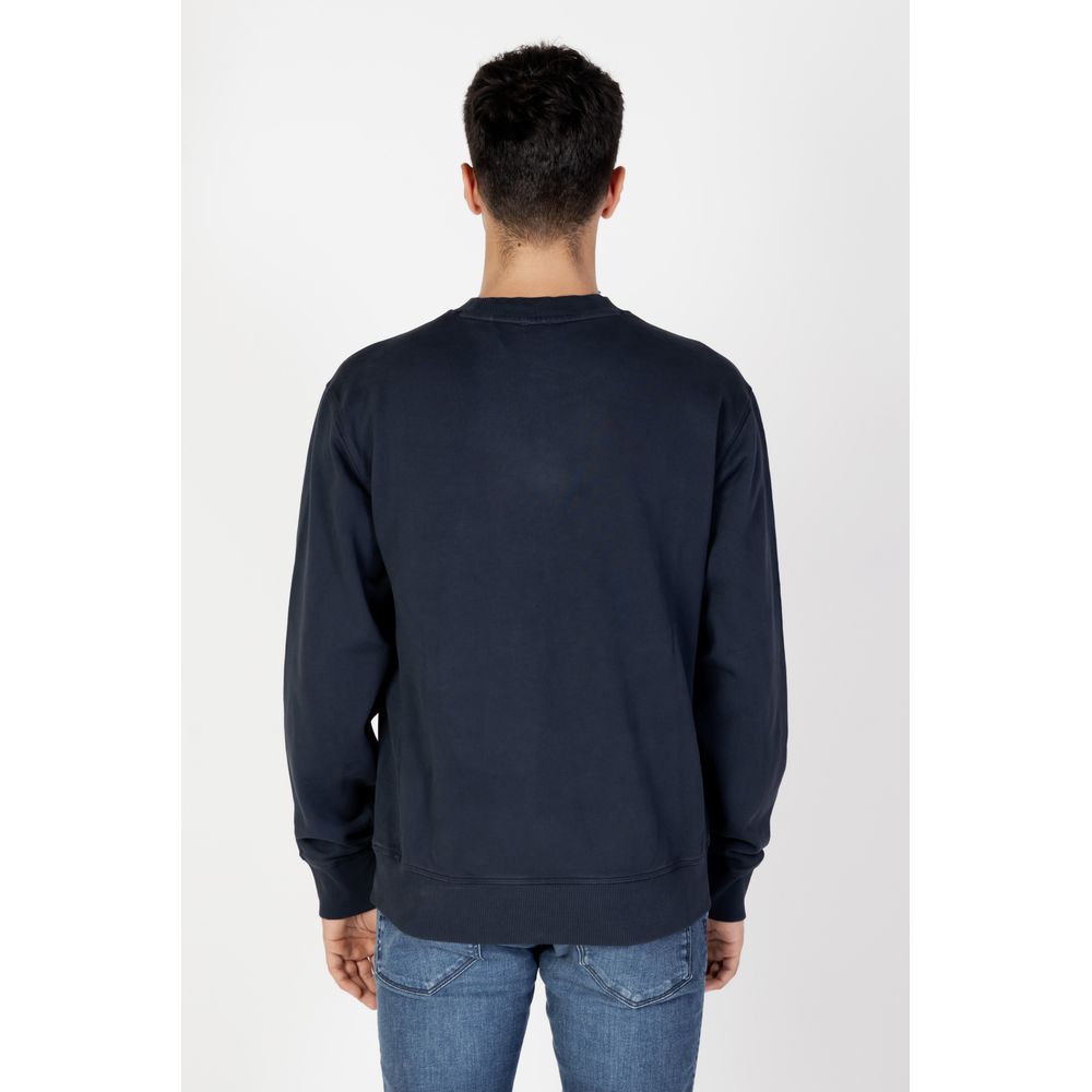 Hugo Boss Blue Cotton Sweater Hugo Boss