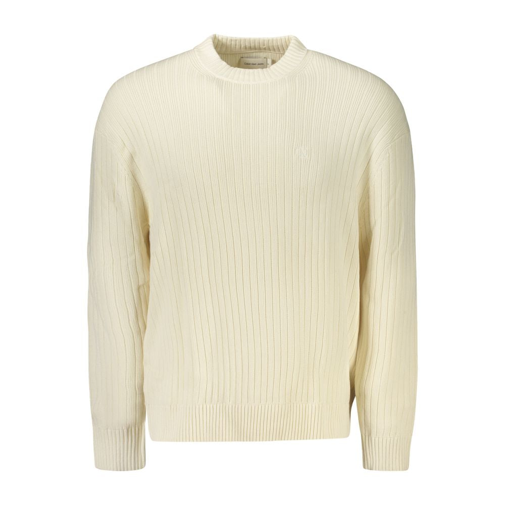 Calvin Klein White Cotton Sweater Calvin Klein