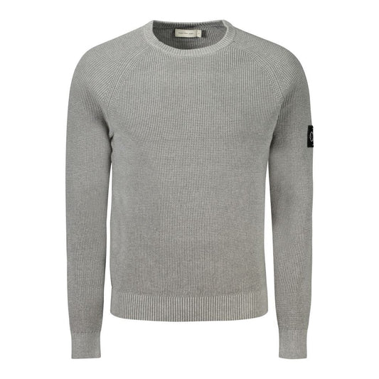 Calvin Klein Gray Cotton Sweater Calvin Klein