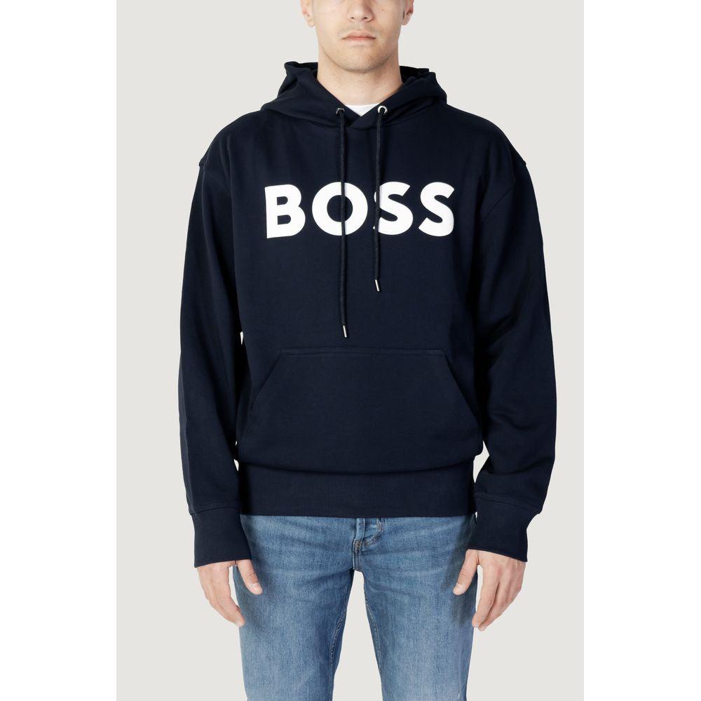 Hugo Boss Blue Cotton Sweater Hugo Boss