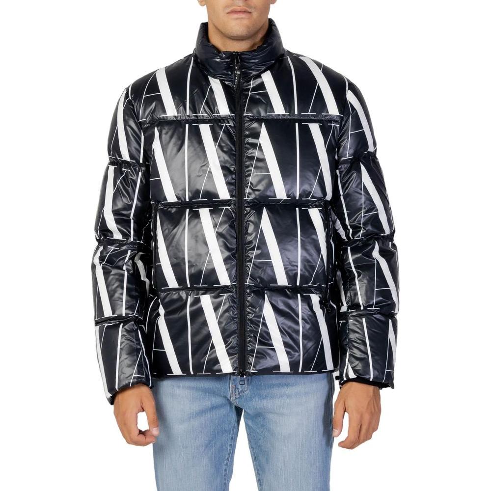 Armani Exchange Black Polyester Jacket Armani Exchange