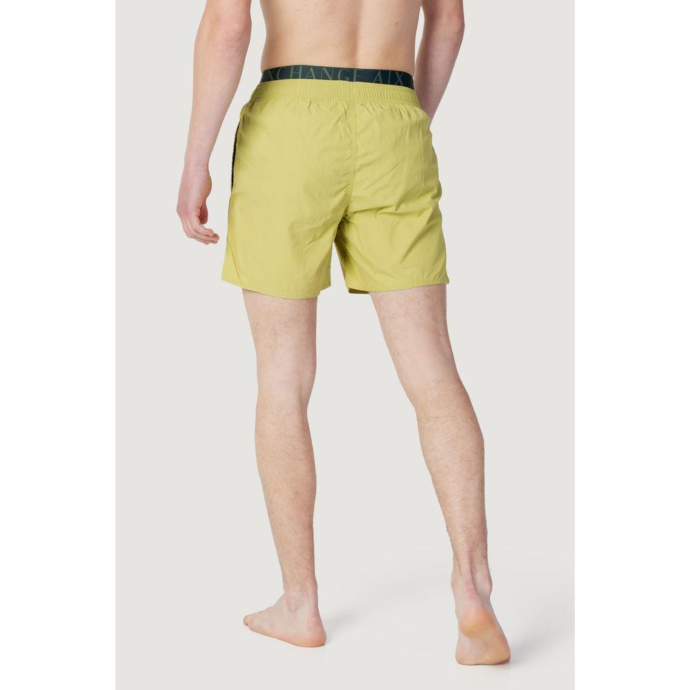 Armani Exchange Green Polyester Swimwear Armani Exchange