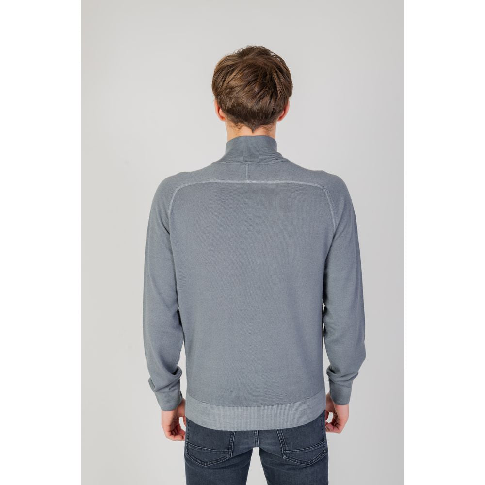 Hugo Boss Gray Wool Cardigan