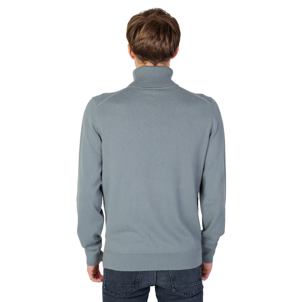 Hugo Boss Green Cotton Sweater