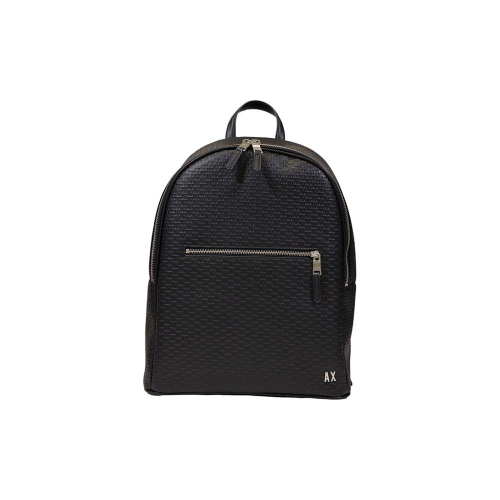 Armani Exchange Black Polyester Backpack Armani Exchange