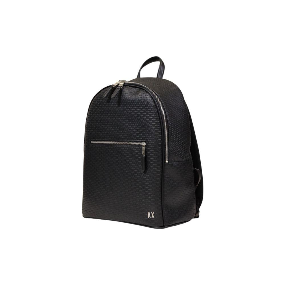 Armani Exchange Black Polyester Backpack Armani Exchange