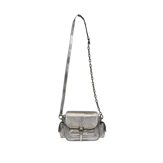 Coccinelle Silver Leather Handbag Coccinelle