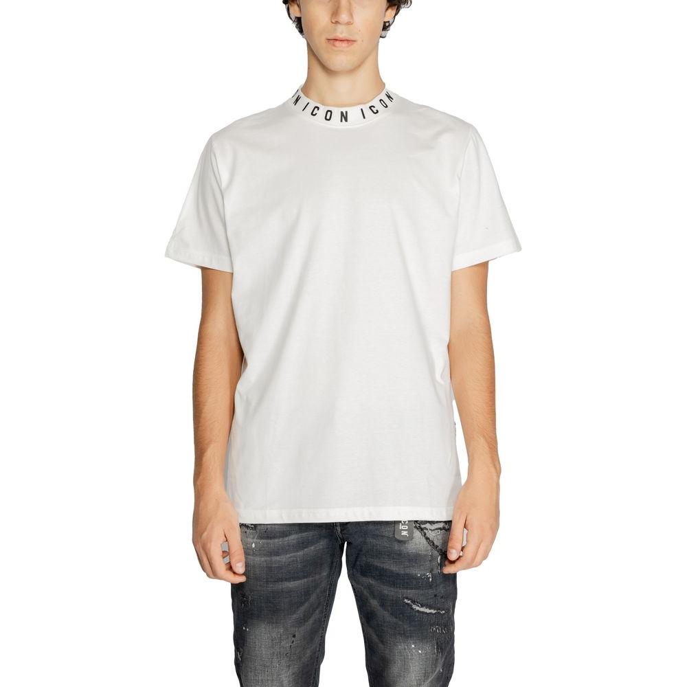 Icon White Cotton T-Shirt Icon