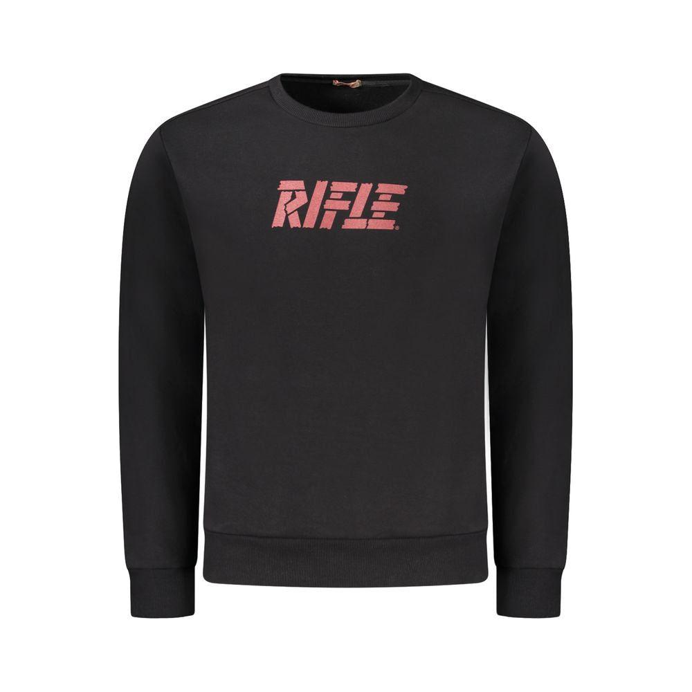 Rifle Black Cotton Sweater Rifle