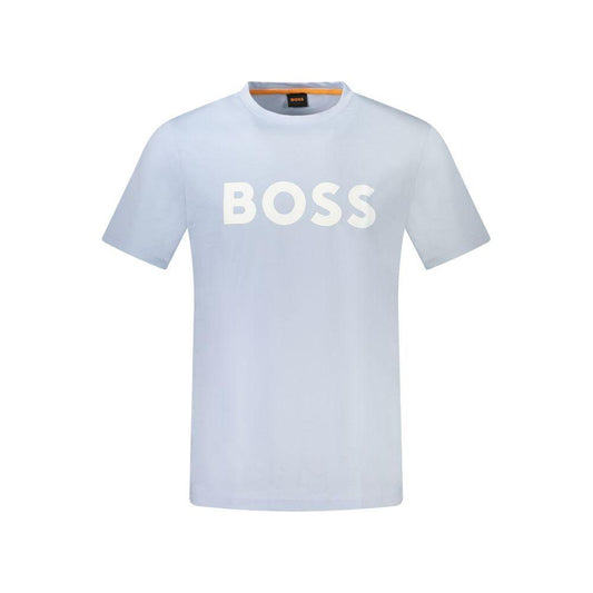 Hugo Boss Light Blue Cotton T-Shirt Hugo Boss