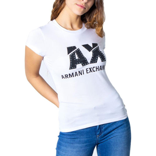 Armani Exchange White Cotton Tops & T-Shirt Armani Exchange