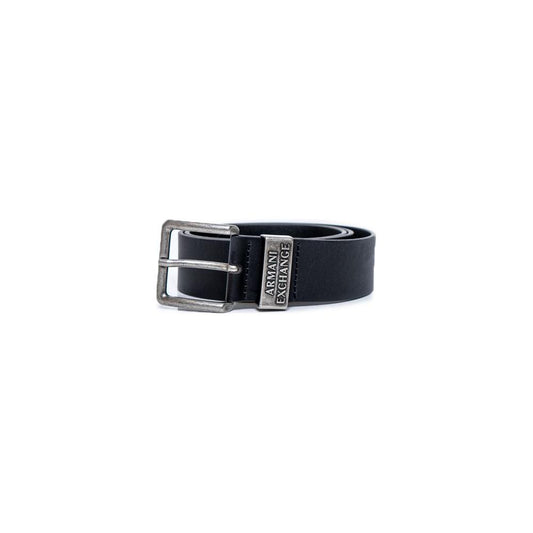 Armani Exchange Black Leather Belt Armani Exchange