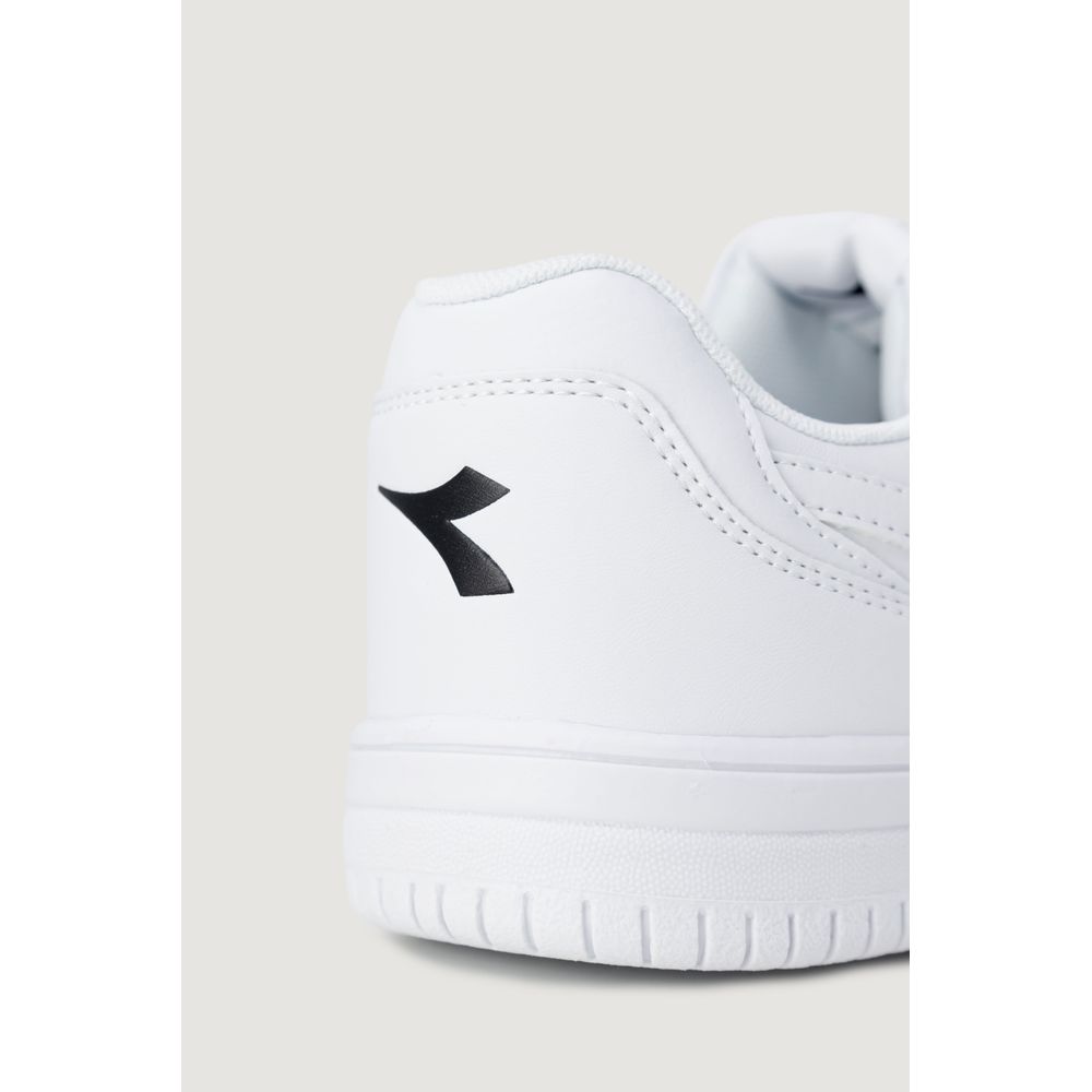 Diadora White Synthetic Leather Sneaker Diadora