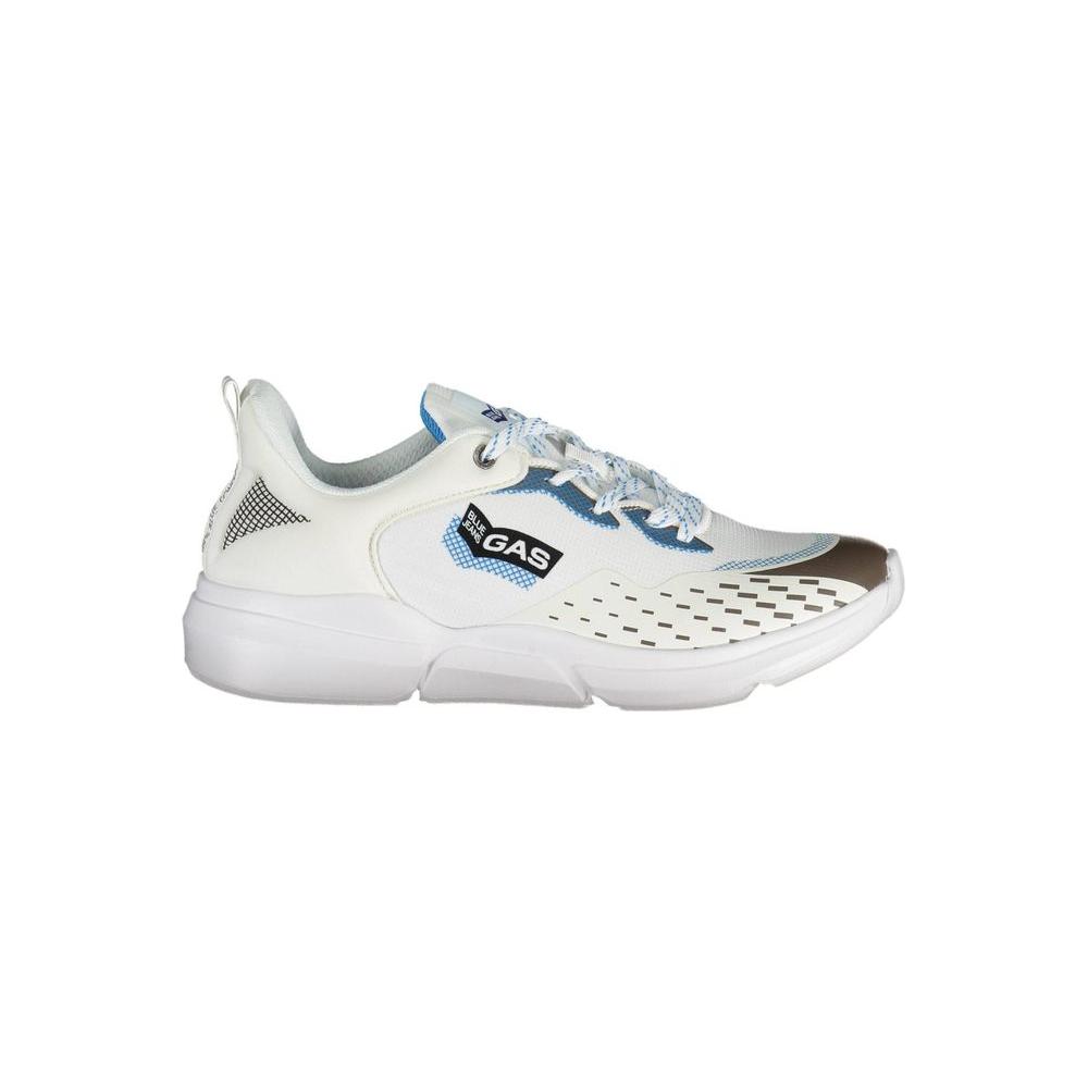 Gas White Artificial Leather Sneaker Gas