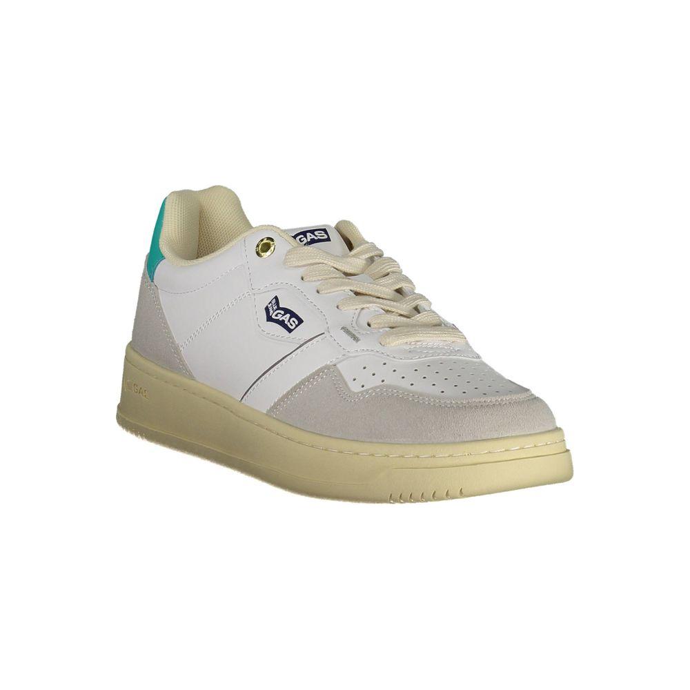 Gas White Artificial Leather Sneaker Gas