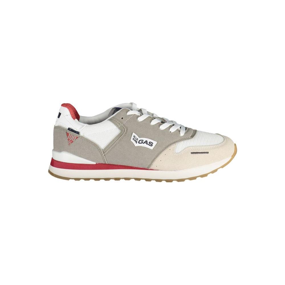 Gas White Polyester Sneaker Gas