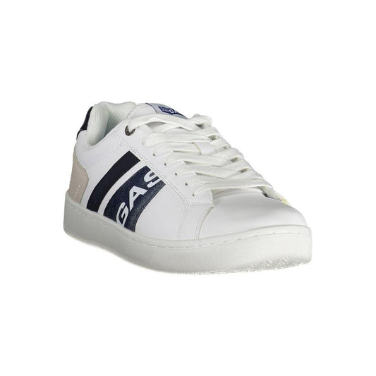 Gas White Artificial Leather Sneaker Gas