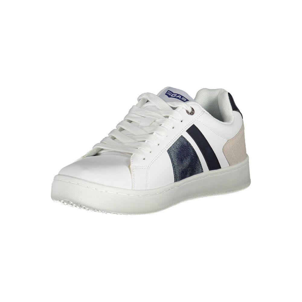 Gas White Artificial Leather Sneaker Gas